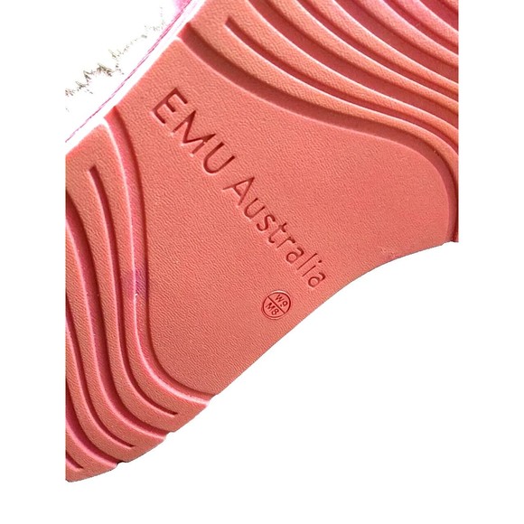 EMU AUSTRALIA Naledi Bow Sheepskin Slide Slippers Mineral Red Size 9 Shoes   NWT - Picture 11 of 15